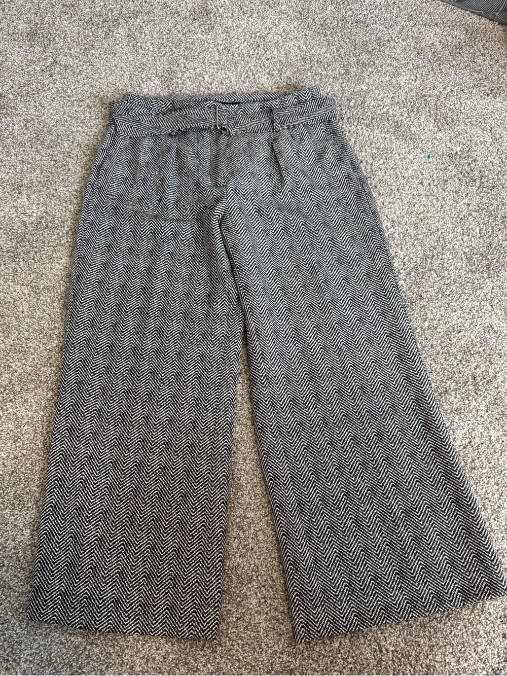 White House Black Market Herringbone Luna Wide Pants